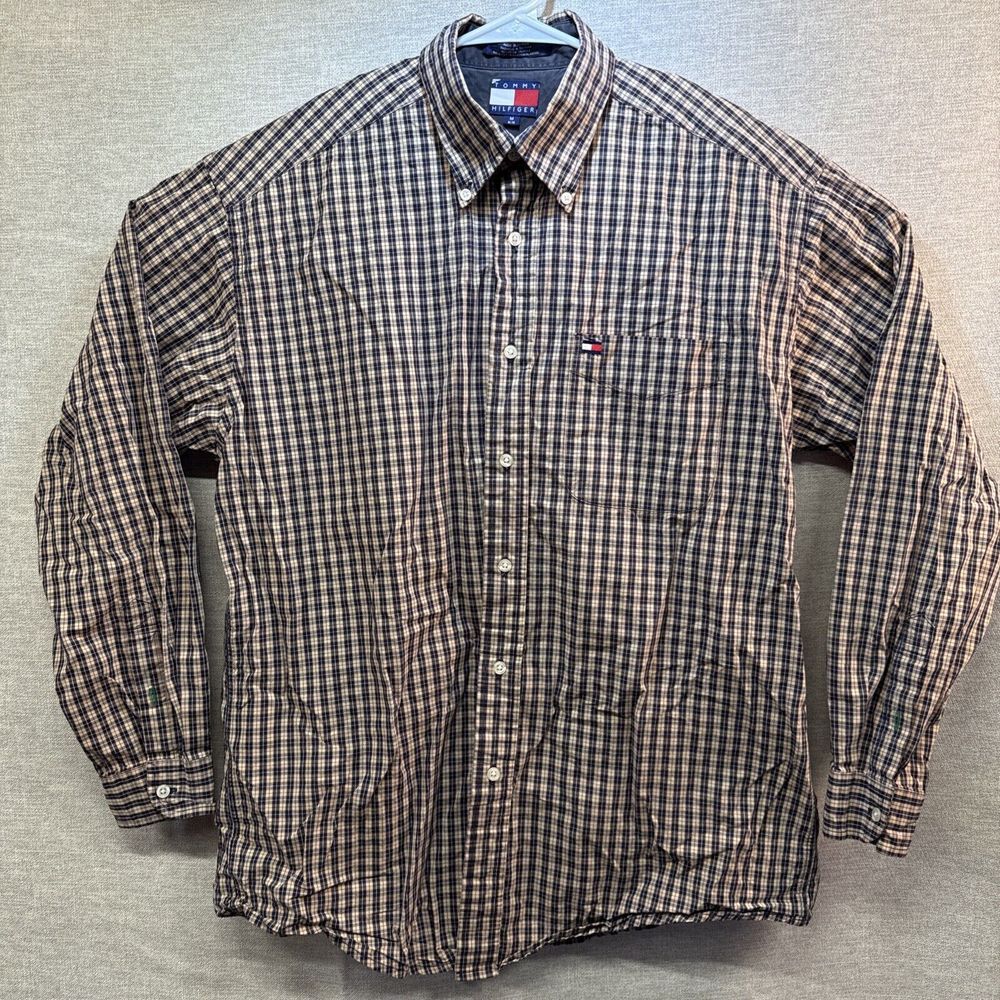 Tommy   Button Down Long Sleeve‎ Dress Shirt Size XXL Chest 54"